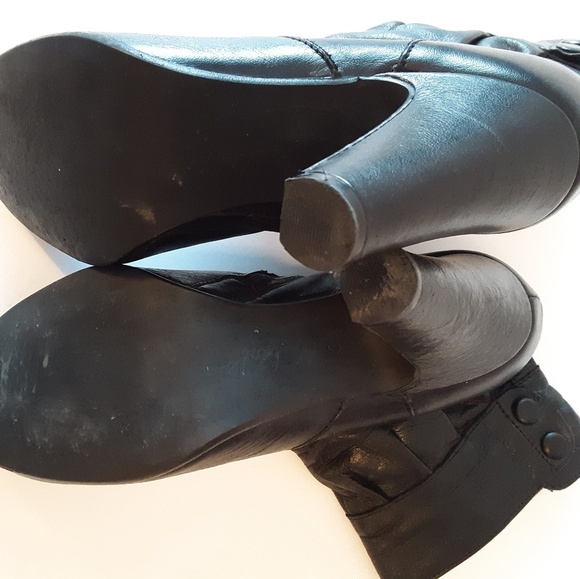 Clark's Artisan black leather ankle boots … - Picture 6 of 8